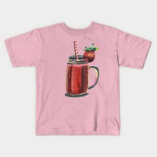 Strawberry Drink Kids T-Shirt